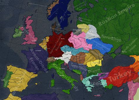 Europe in Red Flood, circa 1936 : r/RedFloodMod