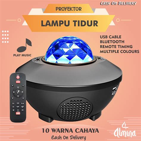 Jual LAMPU PROYEKTOR DENGAN SPEAKER LANGIT MALAM BINTANG 2IN1 GALAXY