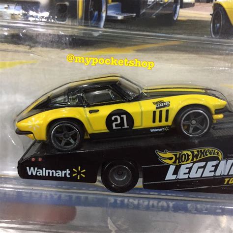 Hot Wheels Custom Corvette Stingray Coupe W Carry On Hauler Hotwheels Legends Tour Team