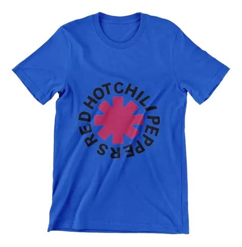 Polera Unisex Red Hot Chili Peppers Logo Algodon Estampado Cuotas Sin