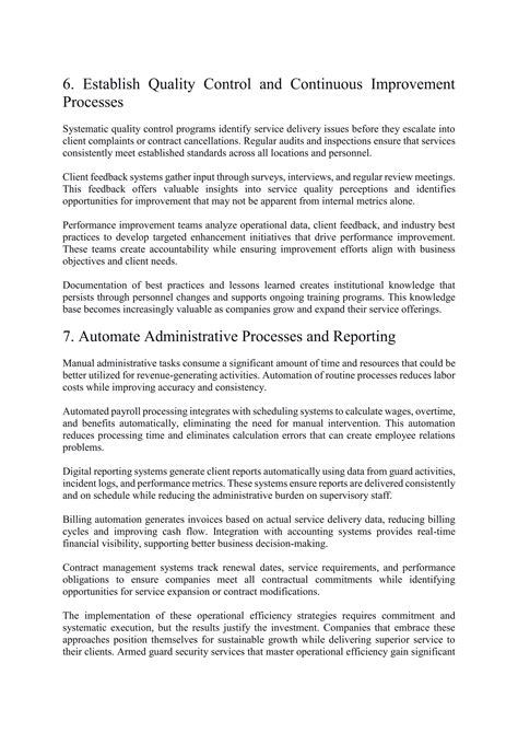 7 Proven Operational Efficiency Strategies Every Security Company