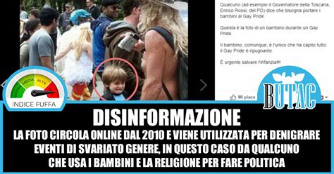 La Foto Del Bambino Durante Il Gay Pride Butac Bufale Un Tanto Al Chilo