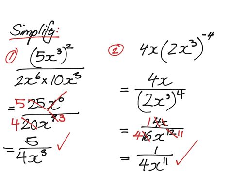 Year 9 Indices Harder Worked Solutions Math Index Laws Algebra Showme