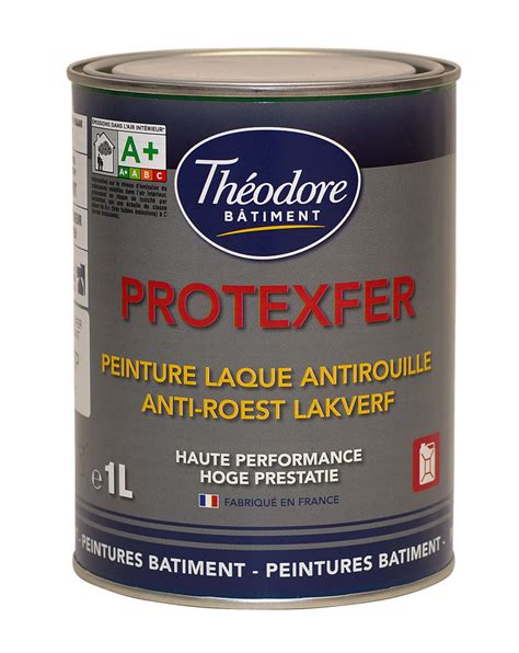 Peinture laque antirouille haute performance pour métaux Protexfer