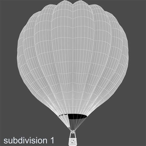 Hot Air Balloon D Model Max Obj Fbx Free D