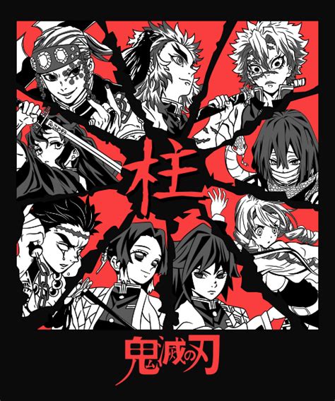Camiseta Unisex Kimetsu No Yaiba Personajes Mandragora Store
