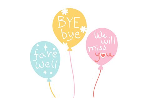 Bye Bye Balloon Card Graphic By Niradjstudio Creative Fabrica