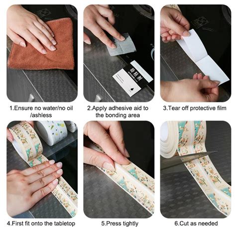 3 2m Waterproof Adhesive Sealing Strips Mold Proof Sealant Tape Useful Bath Sealing Tapes Shower