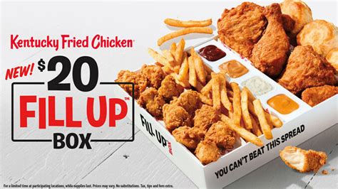 KFC $20 Fill Up Box Deal 2024