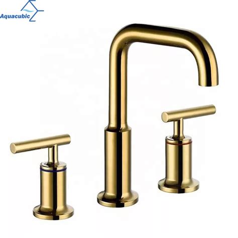 Aquacubic Superior Quality Cupc Brass Body Inch Widespread Luxury