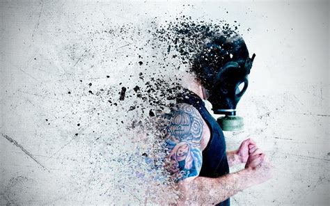 Black Gas Mask Gas Masks Tattoo Men Hd Wallpaper Wallpaper Flare