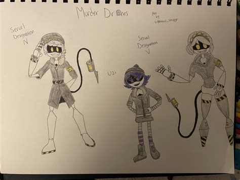 Learning to draw and color the murder drone cast to be ready to draw