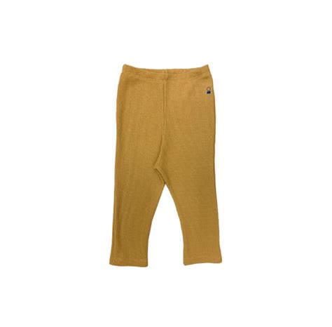 Calza larga en waffle lisa Ropa unisex para niñes Colores sin géne