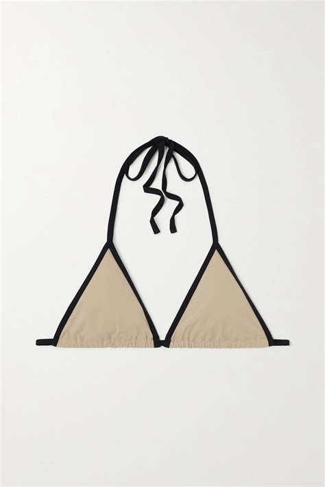 Toteme Recycled Triangle Bikini Top Net A Porter