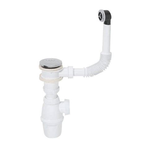 Купити Сифон для раковини з донним клапаном Click-Clack і переливом 11 ...