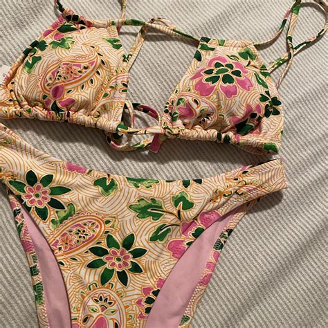 Aerie Bikini Top Size SMALL Bottoms Size Depop