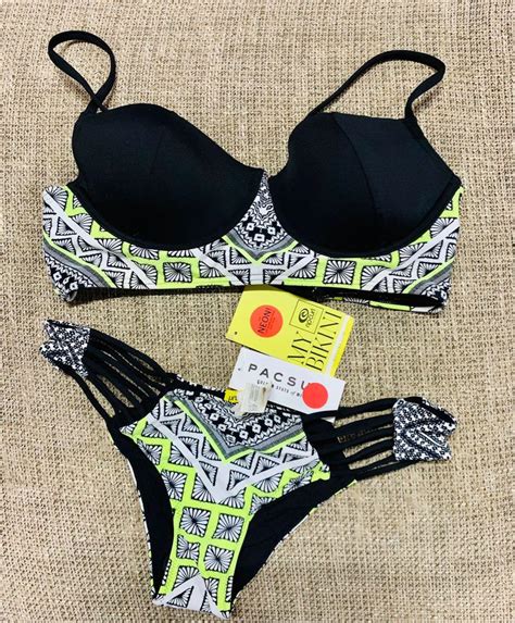 Rip Curl Wetsuit Series Bikini Ripcurl Two Piece Bikini Black With Neon
