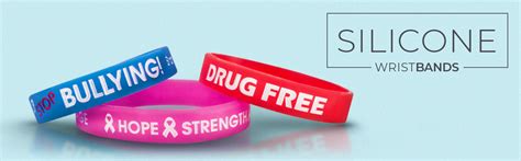 Silicone Awareness Wristbands Bracelets For Fundraising And Charity