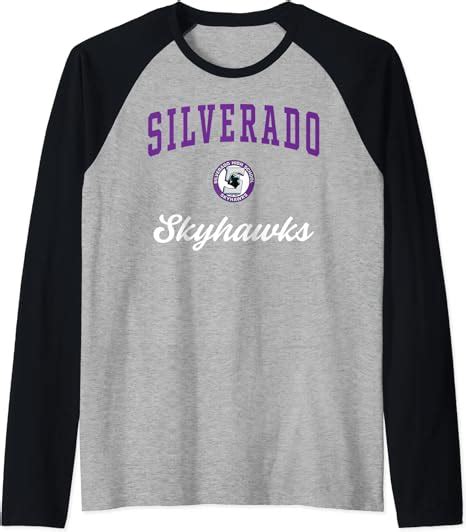 Silverado High School Skyhawks Raglan Baseball Tee Clothing