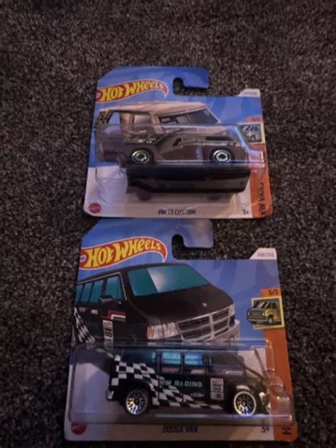 Hot Wheels Vw T Custom Hw Vans Dodge Van Hw Racing Rare Cars X Picclick Uk