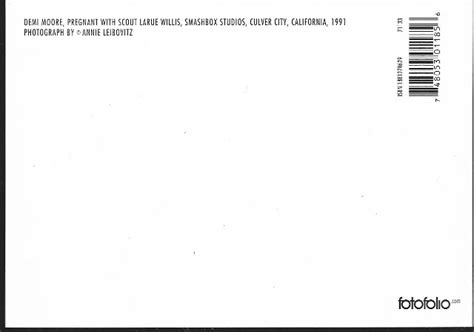 ACTRESS DEMI Moore Pregnant Nude By Annie Leibovitz 1991 Postcard EUR 2 97 PicClick DE