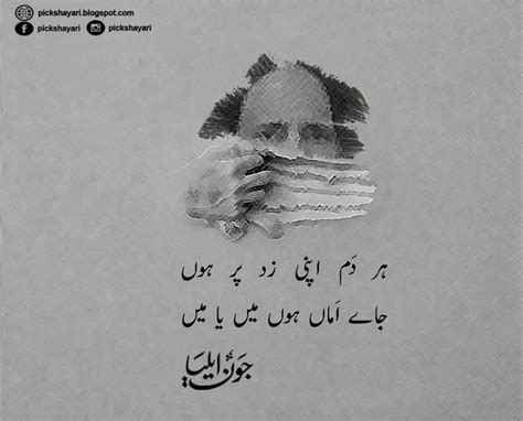 Jon Elia Poetry Pic Shayari