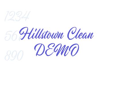 Hillstown Clean Demo Font Free Download