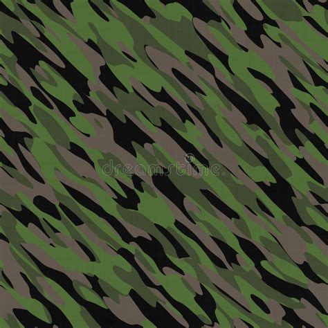 Common Woodland Camouflage Seamless Texture Tile Stock Illustration