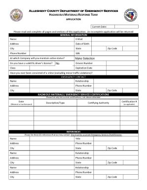 Fillable Online Allegheny County Department Of Emergency Services Fax