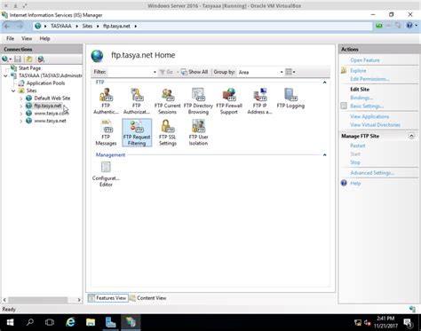 Ftp сервер на Windows Server