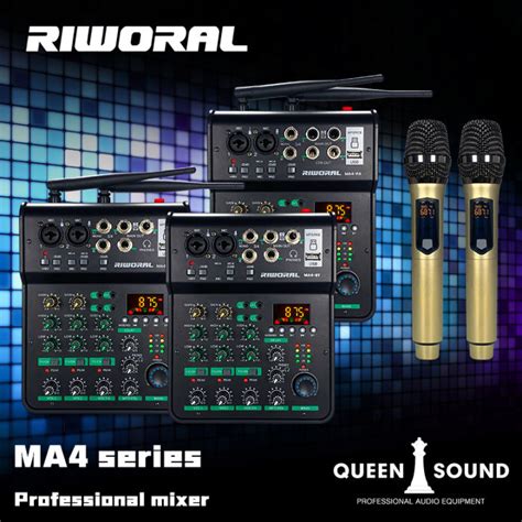 Queen Audio Riworal Ma Channel Audio Mixer System For Amplifier With