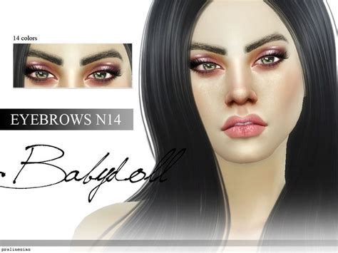 Pralinesims Babydoll Eyebrows N14 Eyebrows Queen Makeup Facial Hair