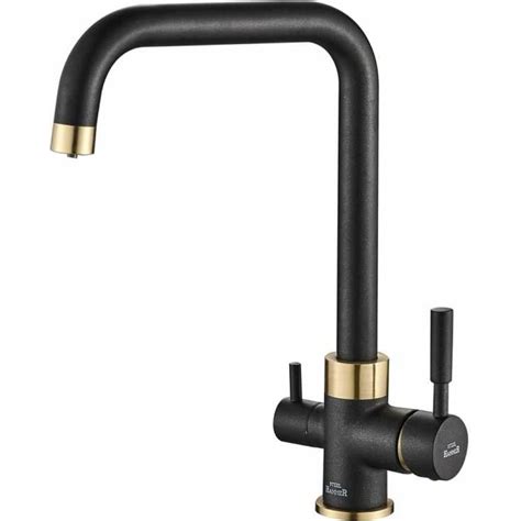 Смеситель ZorG Steel Hammer черный металл/бронза SH 715 BLACK BR ...