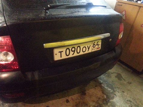 Задняя сабля в карбон — Lada Приора хэтчбек, 1,6 л, 2008 года ...