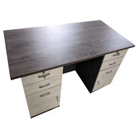 Plywood Rectangular Wooden Office Tables With Storage At Rs In