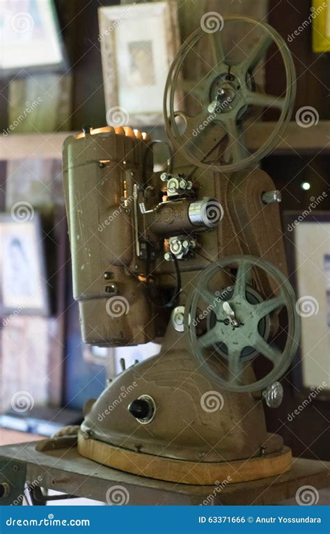 Retro Film Reel Movie Projector For Cinema Stock Photo Image Of Film