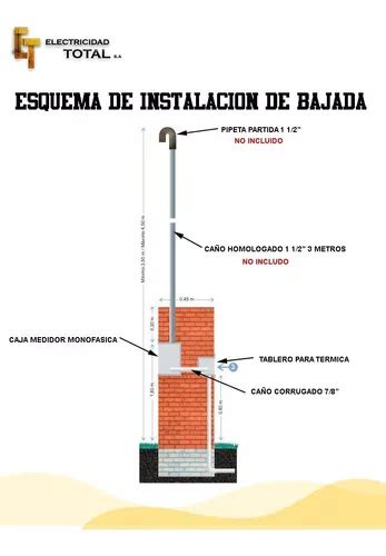 Kit Bajada De Luz Pilar Monof Sico Homologado Eden Edes En Venta En