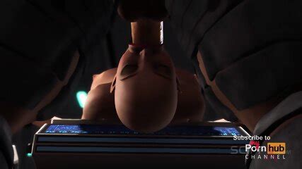 A Sexy Horny Bald Girl In Cuffs Gets Fucked Hard By A Sex Cyborg In The Lab