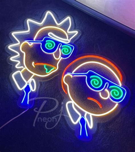 Вывеска из гибкого неона "Рик и Морти" купить в интернет-магазине ...