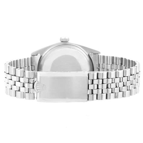 Rolex Datejust Silver Dial Jubilee Bracelet Vintage Mens Watch 1603 For Sale At 1stdibs