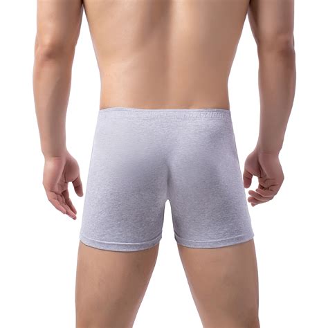 Gubotare Long Underwear Mens Men S Underwear Micro Modal Bikini Briefs Low Rise Half Back