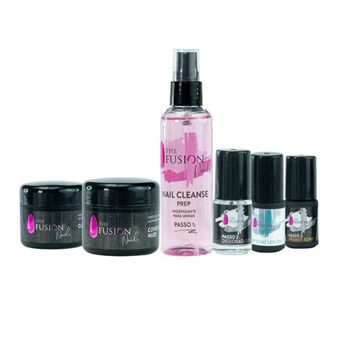 Kit Gel Iniciante Gel Clear Gel Cover Builder Nude Nail Cleanse Desidratador Primer