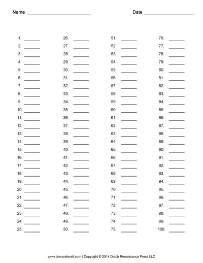 answer sheet templates tims printables