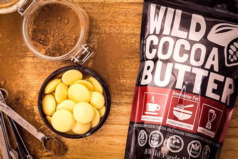 Organic Cocoa Butter Wafers Raw Unrefined Food Grade Plant Based