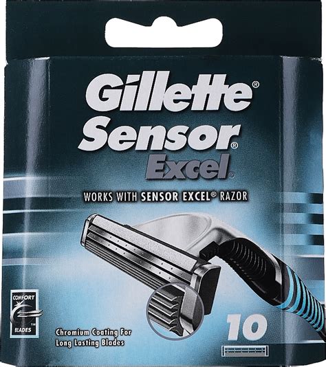 Gillette Sensor Excel Lames De Rechange Pour Rasoir 10 Pcs Makeup Fr