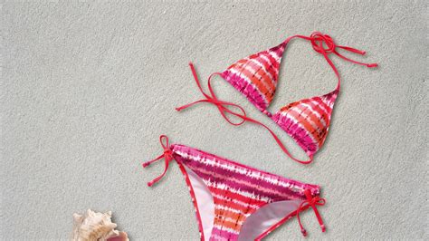 Bikini Two Piece Swimwear Women Two Parter Pink 4k HD Wallpaper