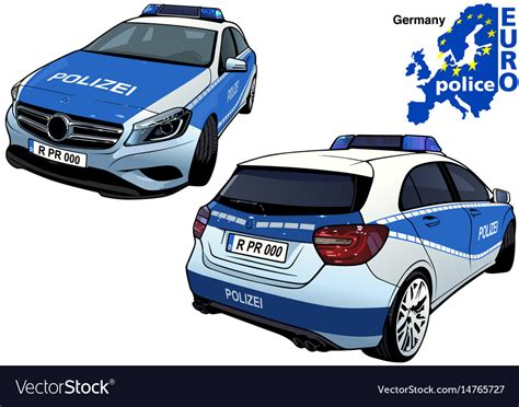 German Mercedes Police Car