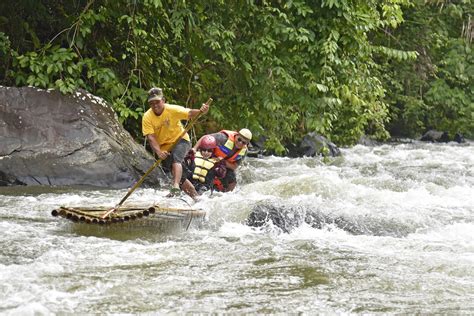 situs arum jeram rakit bambu meratus geopark