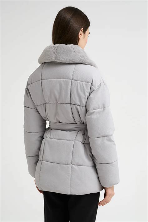 Зимняя куртка с поясом Снежная королева collection 715344003 цены в ...