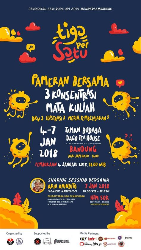 Poster Festival Seni Desain Brosur Desain Pamflet Brosur Perumahan